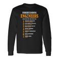 Understanding Engineers Lists Distressed Engineer Long Sleeve T-Shirt Gifts ideas