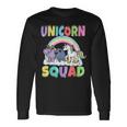 Unicorn Squad Rhino Narwhal Magical Creatures Cute Girly Long Sleeve T-Shirt Gifts ideas