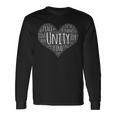 Unity Day Orange Heart Anti Bullying Long Sleeve T-Shirt Gifts ideas