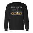Us Navy Veteran American Flag Veteran Day Long Sleeve T-Shirt Gifts ideas