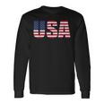 Usa Flag 4Th Of July Red White & Blue American Patriotic Long Sleeve T-Shirt Gifts ideas