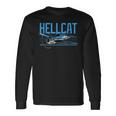 Usa Military Warbird Airplane Hellcat Wwii Vintage Fighter Long Sleeve T-Shirt Gifts ideas