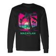 Vacation Souvenir Palm Tree Mazatlan Long Sleeve T-Shirt Gifts ideas