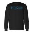 Vancouver Island Blue Lettering Blue S Langarmshirts Geschenkideen