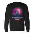 Vaporwave Total Solar Eclipse Bloomington Indiana In Long Sleeve T-Shirt Gifts ideas