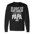 Vater Bester Papa Spruch Cooler Papa Stolzerater Langarmshirts Geschenkideen