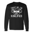 Vertrauen I'm Koalified Lustiger Koala Koala-Liebhaber Papa-Witz Langarmshirts Geschenkideen