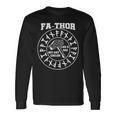 Viking Fa-Thor Father's Day Long Sleeve T-Shirt Gifts ideas