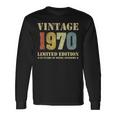 Vintage 1970 Clothes 50 Years Old Retro 50Th Birthday Long Sleeve T-Shirt Gifts ideas