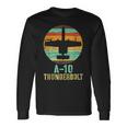 Vintage A-10 Thunderbolt Ii Warthog Military Airplane Long Sleeve T-Shirt Gifts ideas