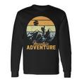 Vintage Adventure Awaits Explore The Mountains Camping Long Sleeve T-Shirt Gifts ideas