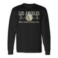 Vintage Baseball Los Angeles Graphic Long Sleeve T-Shirt Gifts ideas