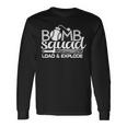 Vintage Bomb Squad Dinger Home Run Baseball Softball Hitting Long Sleeve T-Shirt Gifts ideas