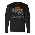 Vintage Co Colorado Mountains Outdoor Adventure Long Sleeve T-Shirt Gifts ideas