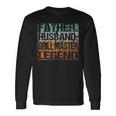 Vintage Husband Grill Bbq Grilling Father Dad Grill Master Long Sleeve T-Shirt Gifts ideas