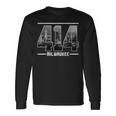 Vintage Milwaukee 414 Area Code Wisconsin Skyline Long Sleeve T-Shirt Gifts ideas