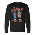 Vintage Party In Usa The 4Th Of July Hot Dog Long Sleeve T-Shirt Gifts ideas