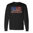 Vintage Proud Air Force Pappy American Flag Veteran Long Sleeve T-Shirt Gifts ideas