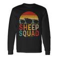 Vintage Retro Sheep Squad Sheep Wearing Sunglasses Farm Long Sleeve T-Shirt Gifts ideas