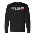 Vintage I Stand With Texas Usa United States Of America Long Sleeve T-Shirt Gifts ideas