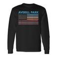 Vintage Sunset American Flag Averill Park New York Long Sleeve T-Shirt Gifts ideas