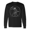 Vitruvian Man Guitar Da Vinci Guitarist Langarmshirts Geschenkideen