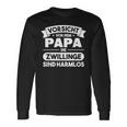 Vorsichtor Dem Papa Die Zwillinge Sind Harmlos Langarmshirts Geschenkideen