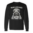 Wake And Bake Sourdough Raccoon Baker Meme Long Sleeve T-Shirt Gifts ideas