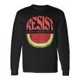 Watermelon Resist Palestine Arabic Watermelon Flag Long Sleeve T-Shirt Gifts ideas