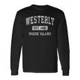 Westerly Rhode Island Ri Vintage Established Sports Long Sleeve T-Shirt Gifts ideas