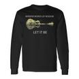 Whisper Words Of Wisdom Let It Be Guitar Lake Shadow Long Sleeve T-Shirt Gifts ideas
