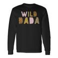 Wild One Dada Two Wild Birthday Outfit Zoo Birthday Animal Long Sleeve T-Shirt Gifts ideas