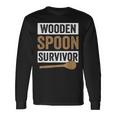 Wooden Spoon Survivor Vintage Humor Discipline Quote Long Sleeve T-Shirt Gifts ideas