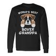 World's Best Boxer Grandpa Dog Granddog Long Sleeve T-Shirt Gifts ideas