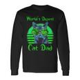 World's Dopest Cat Dad Cat Dad Weed Stoner Marijuana Long Sleeve T-Shirt Gifts ideas