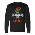 Xmas Fearless Elf Family Matching Christmas Pajama Long Sleeve T-Shirt Gifts ideas