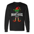 Xmas Smart Aleck Elf Family Matching Christmas Pajama Long Sleeve T-Shirt Gifts ideas