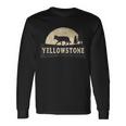 Yellowstone National Park Distressed Vintage Style Long Sleeve T-Shirt Gifts ideas