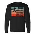 Zielen Schlagen Fluchen Nomals Table Tennis Ping Pong Langarmshirts Geschenkideen