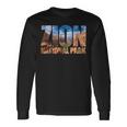 Zion National Park Near Las Vegas Utah Usa Canyon Nature Long Sleeve T-Shirt Gifts ideas