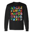 Zoo Animal Alphabet Abcs Learning Letters Boys Girls Long Sleeve T-Shirt Gifts ideas