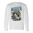 4Th Of July Patriotic Eagle July 4Th Usa Murica Long Sleeve T-Shirt Gifts ideas