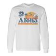 Aloha Hawaii Vintage Beach Summer Surfing 70S Retro Hawaiian Long Sleeve T-Shirt Gifts ideas