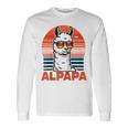 Alpapaatertag Bester Papa Alpaka Retro Alpapa Raglan Langarmshirts Geschenkideen