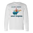 Alum Creek West Virginia Outdoors Mountain Mama Retro Long Sleeve T-Shirt Gifts ideas