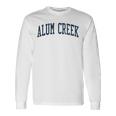 Alum Creek Wv Vintage Athletic Sports Jsn2 Navy Print Long Sleeve T-Shirt Gifts ideas