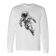 Astronauta Gráfico Espacio Motivo Astronauta Camiseta de manga larga Ideas de regalos