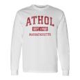 Athol Massachusetts Ma Vintage Sports Red Long Sleeve T-Shirt Gifts ideas