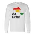 Az Kurdem Kurdistan Ypg Newroz Langarmshirts Geschenkideen