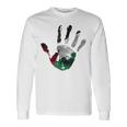 Bandera Palestina En Una Impresión A Mano Palestina Gratis Camiseta de manga larga Ideas de regalos